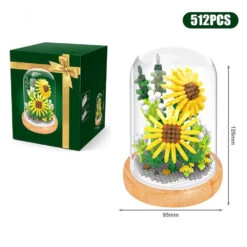 Floral Capsule Micro Building Set Collection -Kawaii Store kawaiies plushies plush softtoy floral capsule micro building set collection build it yellow 512pcs 668810