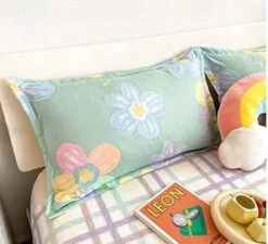 Floral Illustrations Green Purple Bedding Sets 17 Floral Illustrations Green Purple Bedding Sets -Kawaii Store kawaiies plushies plush softtoy floral illustrations green purple bedding sets bedding sets 135139