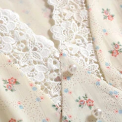 Apparel Floral Vintage Lace Cottage Dress -Kawaii Store kawaiies plushies plush softtoy floral vintage lace cottage dress apparel 575170