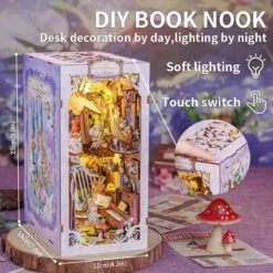 Flower Forest Concert Wooden Bookshelf Nook Kit -Kawaii Store kawaiies plushies plush softtoy flower forest concert wooden bookshelf nook kit wooden kit 357564