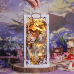 Flower Forest Concert Wooden Bookshelf Nook Kit -Kawaii Store kawaiies plushies plush softtoy flower forest concert wooden bookshelf nook kit wooden kit 932701