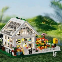 Flower Greenhouse Garden Micro Building Set