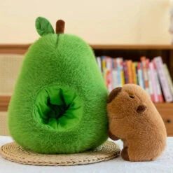 Fluffy Avocado Capybara Plushie -Kawaii Store kawaiies plushies plush softtoy fluffy avocado capybara plushie soft toy 604165