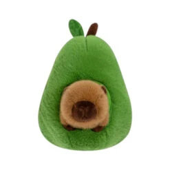 Fluffy Avocado Capybara Plushie -Kawaii Store kawaiies plushies plush softtoy fluffy avocado capybara plushie soft toy 743142
