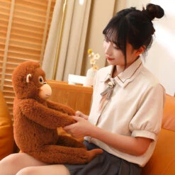 Fluffy Baby Orangutan Monkey Plushie -Kawaii Store kawaiies plushies plush softtoy fluffy baby orangutan monkey plushie soft toy 137797