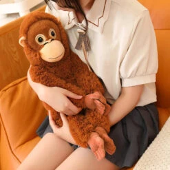 Fluffy Baby Orangutan Monkey Plushie -Kawaii Store kawaiies plushies plush softtoy fluffy baby orangutan monkey plushie soft toy 138354