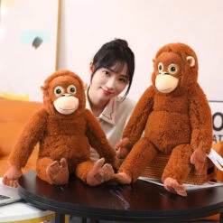 Fluffy Baby Orangutan Monkey Plushie -Kawaii Store kawaiies plushies plush softtoy fluffy baby orangutan monkey plushie soft toy 196069