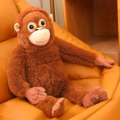 Fluffy Baby Orangutan Monkey Plushie -Kawaii Store kawaiies plushies plush softtoy fluffy baby orangutan monkey plushie soft toy 338947