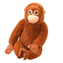 Fluffy Baby Orangutan Monkey Plushie -Kawaii Store kawaiies plushies plush softtoy fluffy baby orangutan monkey plushie soft toy 457168