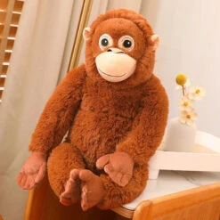 Fluffy Baby Orangutan Monkey Plushie -Kawaii Store kawaiies plushies plush softtoy fluffy baby orangutan monkey plushie soft toy 723524