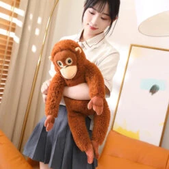 Fluffy Baby Orangutan Monkey Plushie -Kawaii Store kawaiies plushies plush softtoy fluffy baby orangutan monkey plushie soft toy 850225