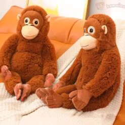 Fluffy Baby Orangutan Monkey Plushie -Kawaii Store kawaiies plushies plush softtoy fluffy baby orangutan monkey plushie soft toy 963276