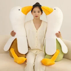 Fluffy Banana Duck Plushie -Kawaii Store kawaiies plushies plush softtoy fluffy banana duck plushie soft toy 266866