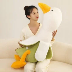 Fluffy Banana Duck Plushie -Kawaii Store kawaiies plushies plush softtoy fluffy banana duck plushie soft toy 407993