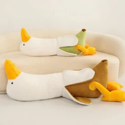 Fluffy Banana Duck Plushie -Kawaii Store kawaiies plushies plush softtoy fluffy banana duck plushie soft toy 543466