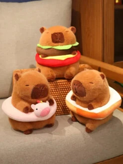 Fluffy Capybara With Float Plushie 26 Fluffy Capybara With Float Plushie -Kawaii Store kawaiies plushies plush softtoy fluffy capybara with float plushie soft toy 902102