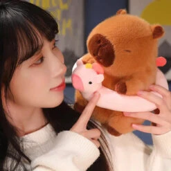 Fluffy Capybara With Float Plushie 30 Fluffy Capybara With Float Plushie -Kawaii Store kawaiies plushies plush softtoy fluffy capybara with float plushie soft toy 994748