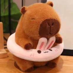 Fluffy Capybara With Float Plushie 41 Fluffy Capybara With Float Plushie -Kawaii Store kawaiies plushies plush softtoy fluffy capybara with float plushie soft toy bunny 667274