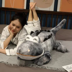 Fluffy Cheerful Crocodile Alligator Plushies -Kawaii Store kawaiies plushies plush softtoy fluffy cheerful crocodile alligator plushies soft toy 519847