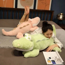 Fluffy Cheerful Crocodile Alligator Plushies -Kawaii Store kawaiies plushies plush softtoy fluffy cheerful crocodile alligator plushies soft toy 886096