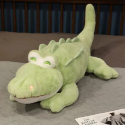 Fluffy Cheerful Crocodile Alligator Plushies -Kawaii Store kawaiies plushies plush softtoy fluffy cheerful crocodile alligator plushies soft toy green 21in 55cm 880934