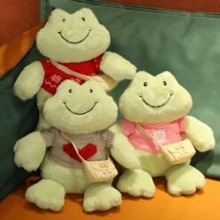 Fluffy Cheerful Frog Plushie Collection -Kawaii Store kawaiies plushies plush softtoy fluffy cheerful frog plushie collection soft toy 452812