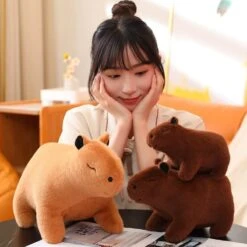 Fluffy Cute Capybara Plushie 38 Fluffy Cute Capybara Plushie -Kawaii Store kawaiies plushies plush softtoy fluffy cute capybara plushie soft toy 103957