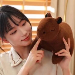 Fluffy Cute Capybara Plushie 26 Fluffy Cute Capybara Plushie -Kawaii Store kawaiies plushies plush softtoy fluffy cute capybara plushie soft toy 264862