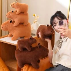 Fluffy Cute Capybara Plushie 34 Fluffy Cute Capybara Plushie -Kawaii Store kawaiies plushies plush softtoy fluffy cute capybara plushie soft toy 728185