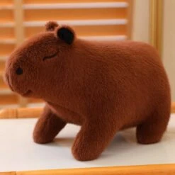 Fluffy Cute Capybara Plushie 24 Fluffy Cute Capybara Plushie -Kawaii Store kawaiies plushies plush softtoy fluffy cute capybara plushie soft toy dark brown 20cm 641751