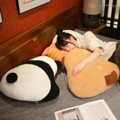 Fluffy Dinosaur Cat Dog Panda Pillow Cushion Plushies -Kawaii Store kawaiies plushies plush softtoy fluffy dinosaur cat dog panda pillow cushion plushies soft toy 728707