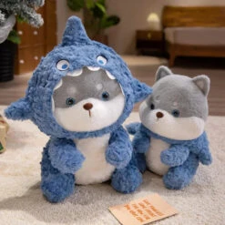 Kawaii Store -Kawaii Store kawaiies plushies plush softtoy fluffy dog cat in shark outfit plushie soft toy 686565