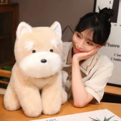 Fluffy Gray Biege Schnauzer Dog Plushie -Kawaii Store kawaiies plushies plush softtoy fluffy gray biege schnauzer dog plushie soft toy 842834