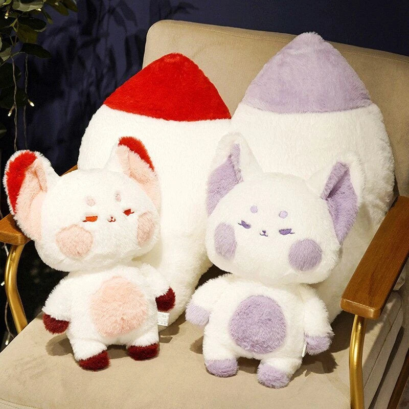 Fluffy Huge Tail Kawaii Fox Plushies 14 Fluffy Huge Tail Kawaii Fox Plushies - Image 12