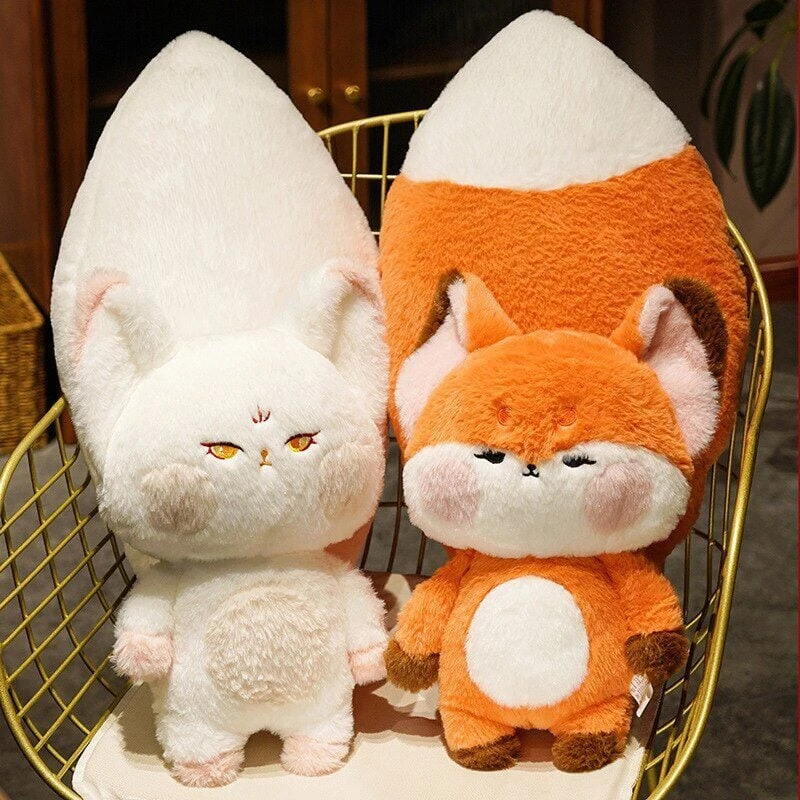 Fluffy Huge Tail Kawaii Fox Plushies 17 Fluffy Huge Tail Kawaii Fox Plushies - Image 15