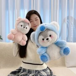 Fluffy Husky Plushie Squad -Kawaii Store kawaiies plushies plush softtoy fluffy husky plushie squad new soft toy 516140