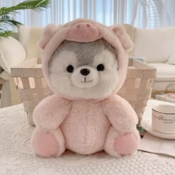 Fluffy Husky Plushie Squad -Kawaii Store kawaiies plushies plush softtoy fluffy husky plushie squad new soft toy pig 20cm 569006