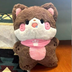 Fluffy Kawaii Cat Squad Plushies -Kawaii Store kawaiies plushies plush softtoy fluffy kawaii cat squad plushies soft toy brown 564622