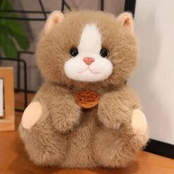 Fluffy Kitten Squad Plushies -Kawaii Store kawaiies plushies plush softtoy fluffy kitten squad plushies soft toy brown 10in 25cm 439096