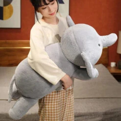 Fluffy Laying Elephant Family -Kawaii Store kawaiies plushies plush softtoy fluffy laying elephant family soft toy 190555