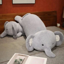 Fluffy Laying Elephant Family -Kawaii Store kawaiies plushies plush softtoy fluffy laying elephant family soft toy 483250
