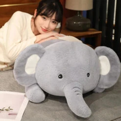 Fluffy Laying Elephant Family -Kawaii Store kawaiies plushies plush softtoy fluffy laying elephant family soft toy 844168