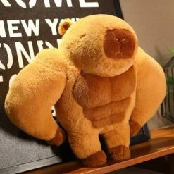 Fluffy Muscular Capybara Plush -Kawaii Store kawaiies plushies plush softtoy fluffy muscular capybara plush soft toy 222744