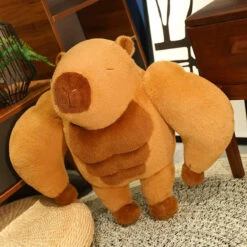 Fluffy Muscular Capybara Plush -Kawaii Store kawaiies plushies plush softtoy fluffy muscular capybara plush soft toy 718692