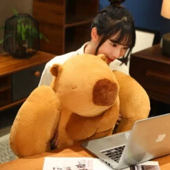 Fluffy Muscular Capybara Plush -Kawaii Store kawaiies plushies plush softtoy fluffy muscular capybara plush soft toy 749674