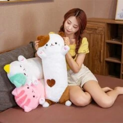 Fluffy Neko Cat Snuggle Buddies -Kawaii Store kawaiies plushies plush softtoy fluffy neko cat snuggle buddies new soft toy 595196