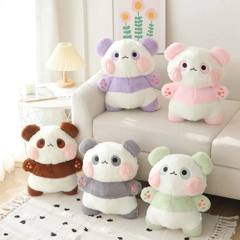 Fluffy Panda Squad Plushies 3 Fluffy Panda Squad Plushies