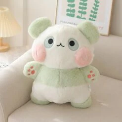Fluffy Panda Squad Plushies 22 Fluffy Panda Squad Plushies -Kawaii Store kawaiies plushies plush softtoy fluffy panda squad plushies new soft toy green 483153