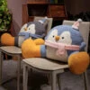 Fluffy Penguin Backrest Cushion Pillow Seat -Kawaii Store kawaiies plushies plush softtoy fluffy penguin backrest cushion pillow seat soft toy 572127