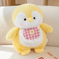 Fluffy Penguin Squad Plushies With Bib -Kawaii Store kawaiies plushies plush softtoy fluffy penguin squad plushies with bib soft toy yellow 4in 11cm pendant 414809